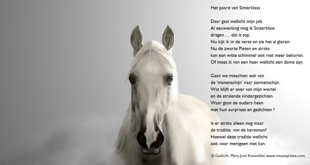 Gedicht. Het paard van Sinterklaas – EmJeePrivee