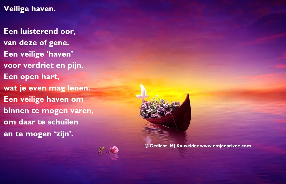Gedicht. Veilige haven – EmJeePrivee